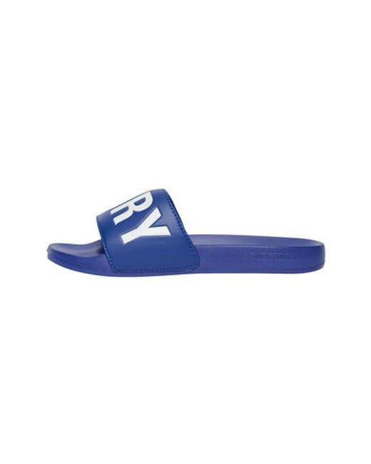 Superdry Blue & Co Code Core Pool Sliders for men