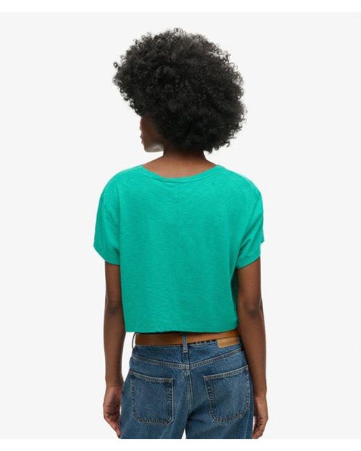 Superdry Green & Co Slouchy Cropped T-shirt