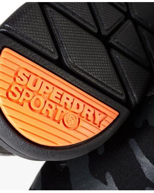 Superdry Black Scuba Runner Trainers Camo for men