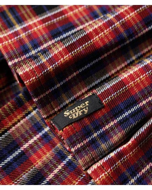 Superdry Gray & Co Mid Rise Check Mini Skirt