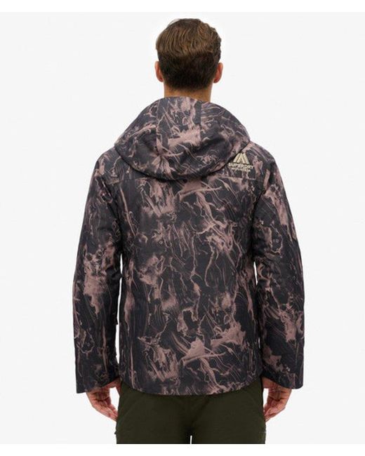 Superdry Black & Co Hooded Ski Shell Jacket for men