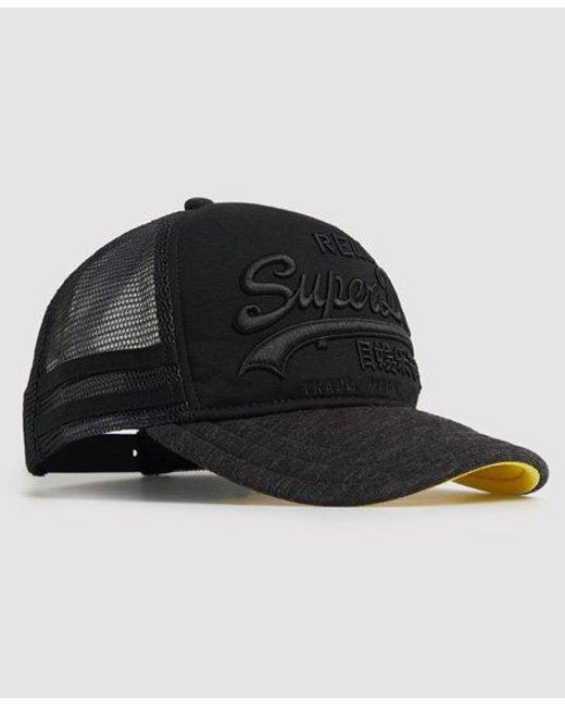 Superdry Gray Premium Good Cap Washed for men