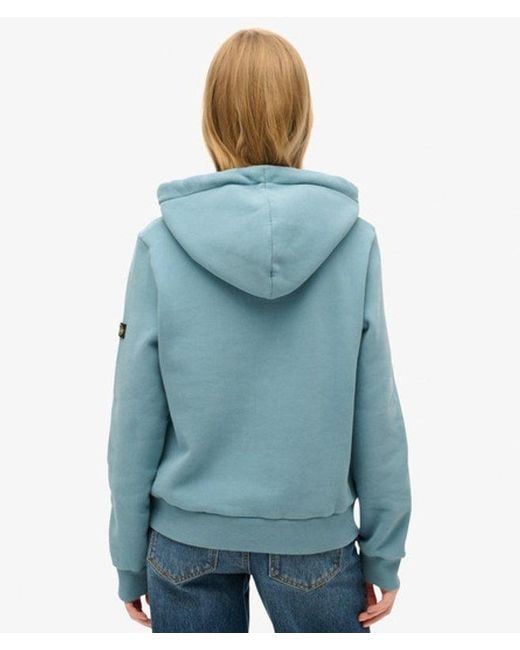 Superdry Blue & Co Embellished Vintage Logo Graphic Hoodie