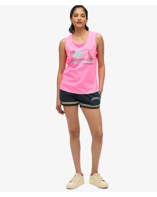 Superdry Red & Co Outdoor Stripe Scoop Neck Tank Top