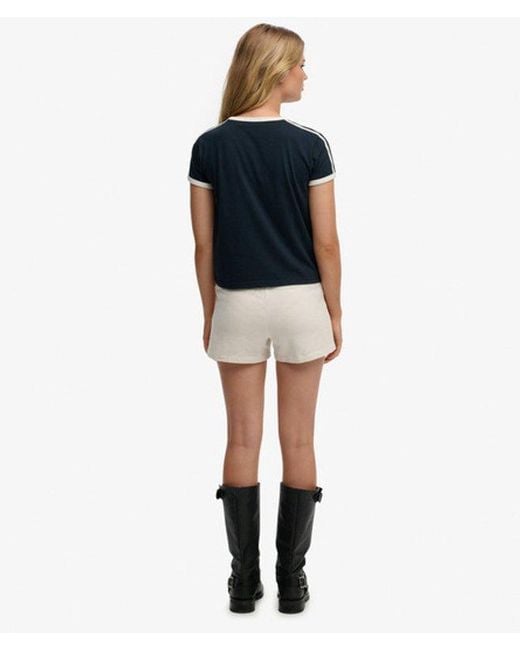 Superdry White & Co Athletic Essentials Jersey Script Shorts