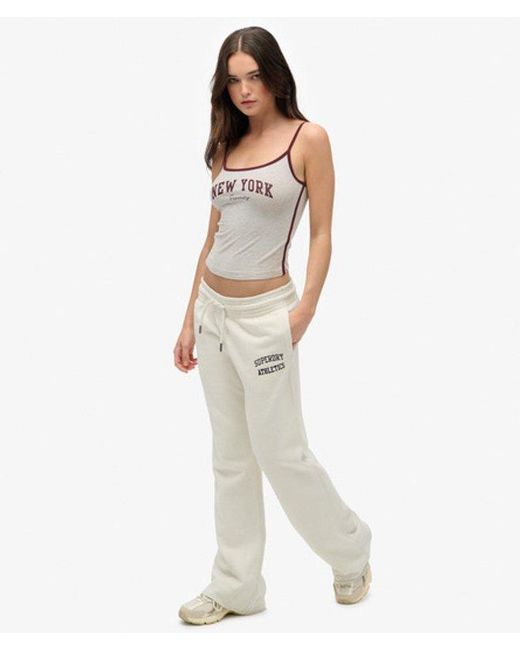 Superdry White & Co Athletic Essentials Low Rise Flare joggers