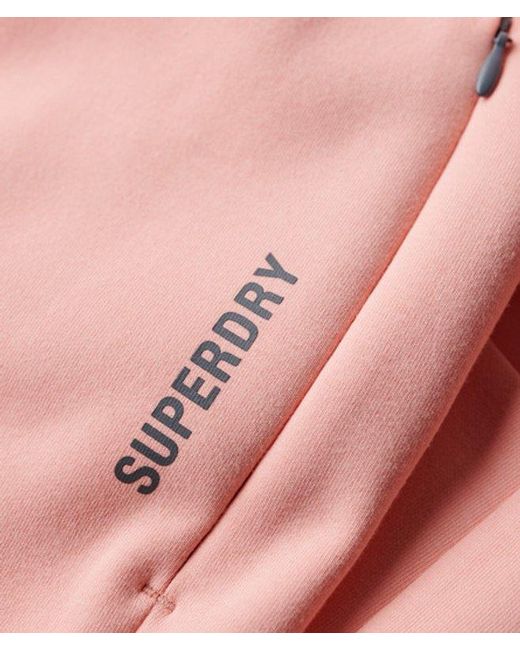 Superdry Pink & Co Sports Tech Slim joggers