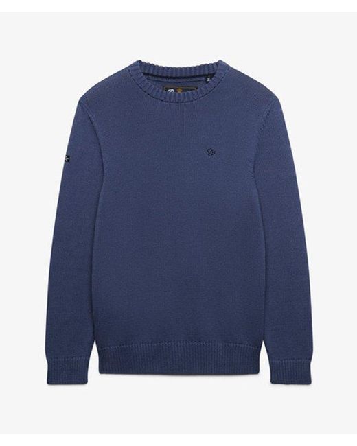 Superdry Blue & Co Preppy Cotton Jumper for men