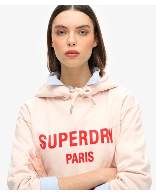 Superdry Natural & Co Sport Luxe Loose Hoodie
