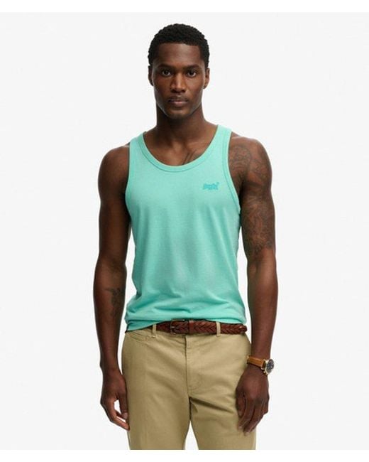 Superdry Green & Co Essential Logo Vest Top for men