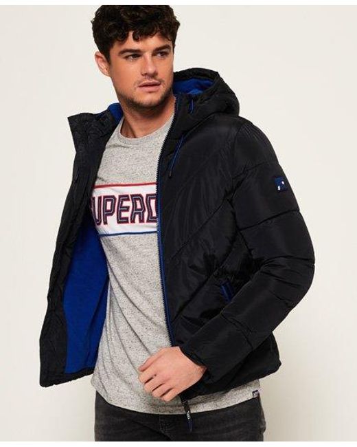 Superdry Blue Xenon Padded Jacket for men