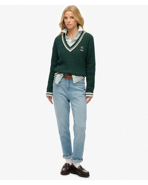 Superdry Green Cricket Club Jumper