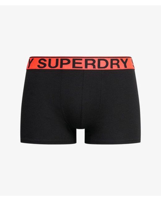Superdry Triopak Slips in het White voor heren