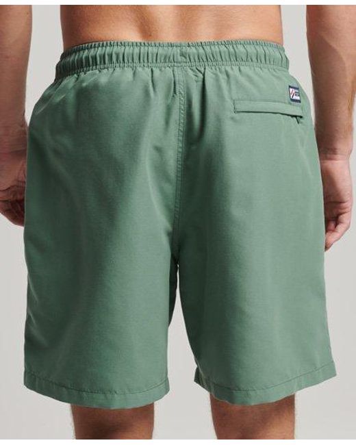 Superdry Green Code Applique Swim Shorts for men