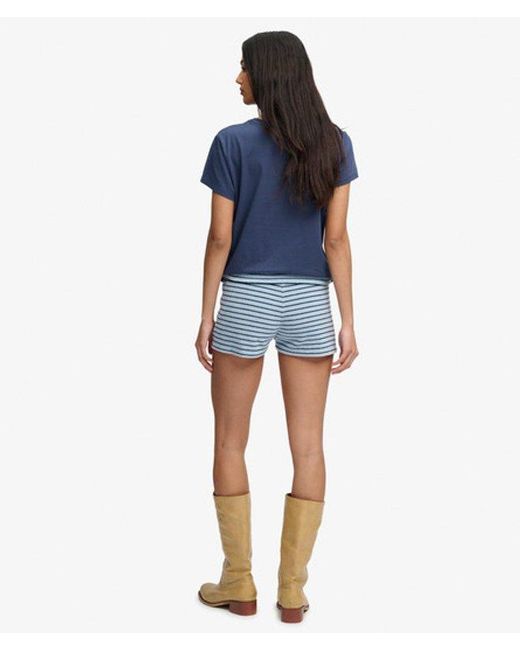Superdry Blue & Co Athletic Essentials Fold Over Towelling Shorts
