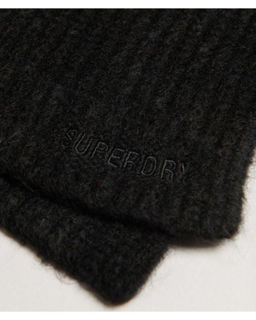 Superdry Black & Co Essential Ribbed Scarf