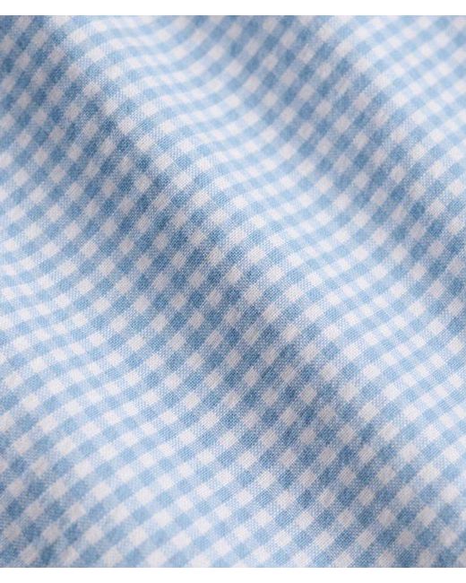 Superdry Blue & Co Cotton Elastic Check Shorts