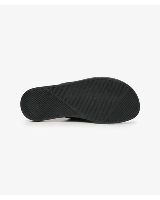 Superdry Black & Co Vintage Cross Strap Slides for men