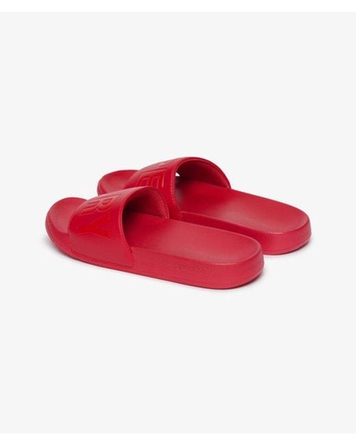 Superdry Red & Co Code Core Pool Sliders for men