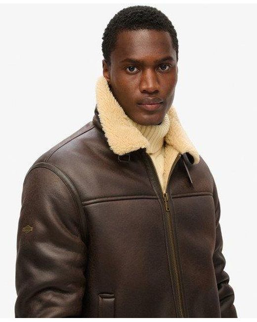 Veste aviateur mouton homme hotsell