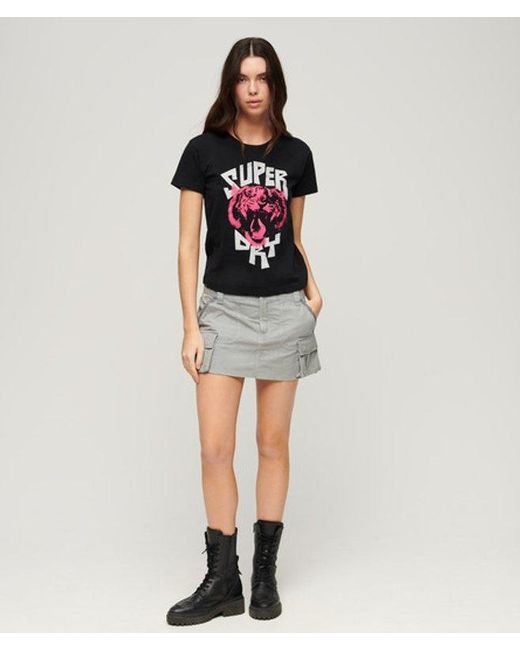 Superdry Black & Co Lo-fi Rock Graphic T-shirt