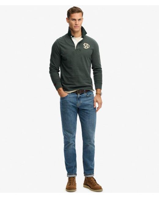 Superdry Green & Co Vintage Athletic Rugby Shirt for men