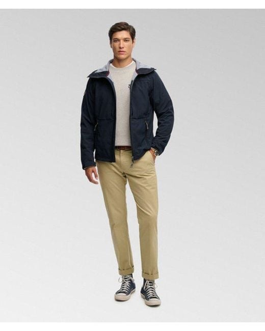 Superdry Blue & Co Hooded Softshell Trekker Jacket for men