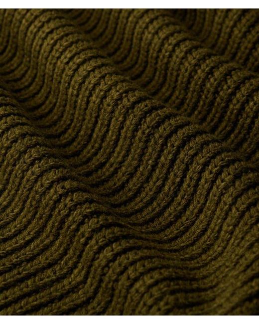 Superdry Green & Co Chunky Rib Knit Jumper Dress