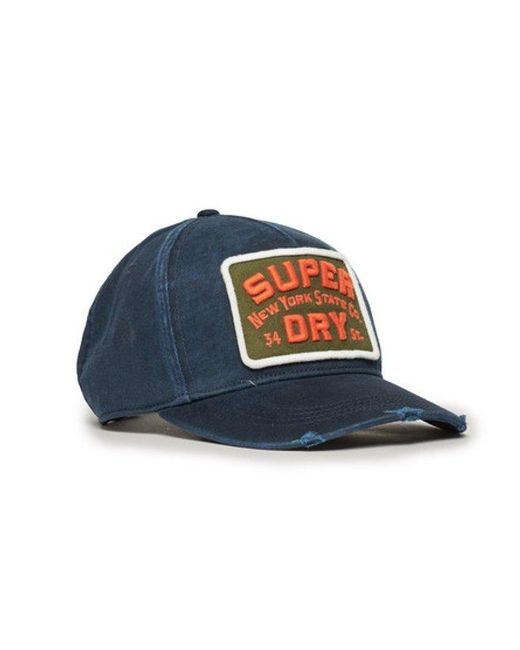 Superdry Blue & Co Embroidered Graphic Trucker Cap