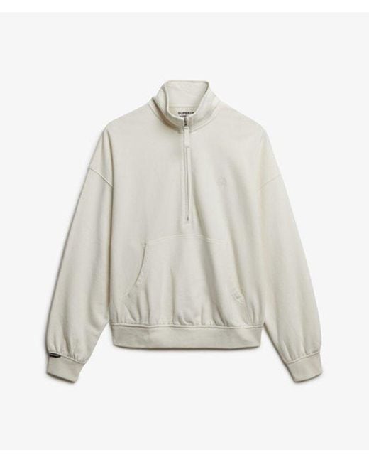 Superdry White & Co Studios Half Zip Sweatshirt