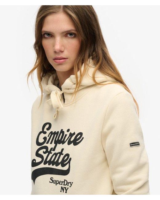 Superdry Natural & Co Graphic Logo Sparkle Hoodie