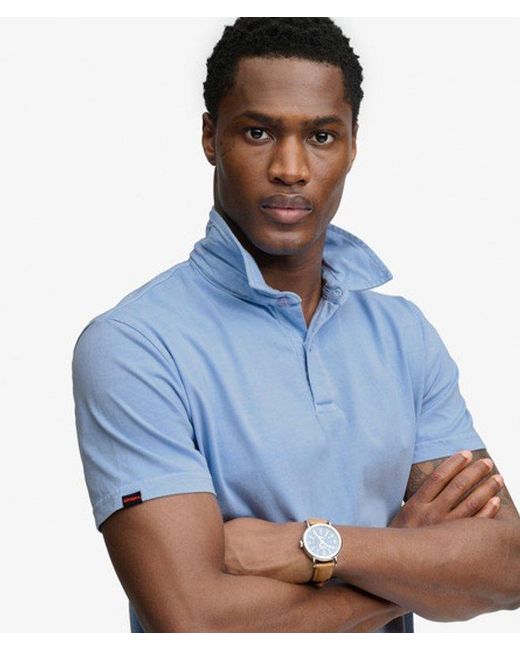 Superdry Blue & Co Essential Jersey Polo Shirt for men