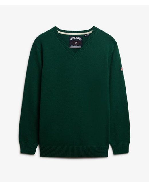 Superdry Green & Co Oversized V Neck Jumper
