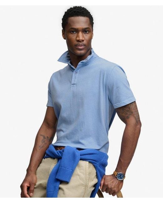 Superdry Blue & Co Essential Jersey Polo Shirt for men