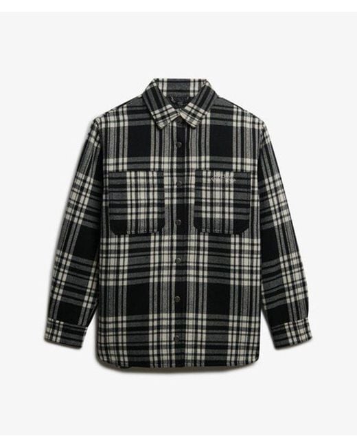 Superdry Gray & Co Check Lined Shirt