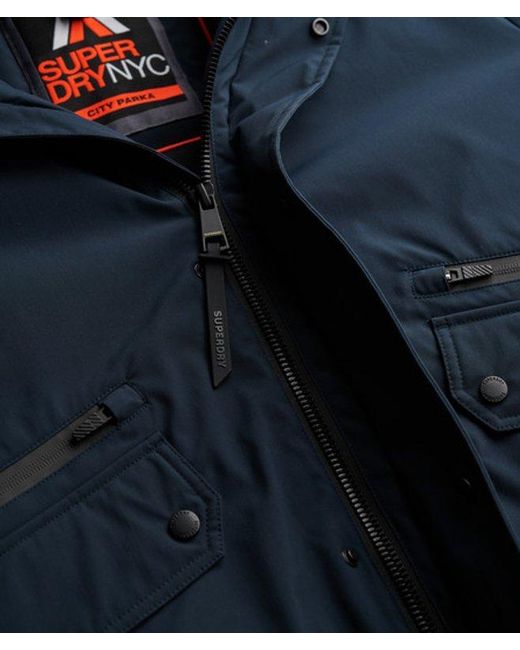 Superdry Blue & Co City Padded Bomber Jacket for men
