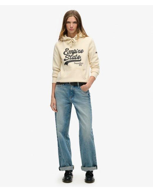 Superdry Natural & Co Graphic Logo Sparkle Hoodie