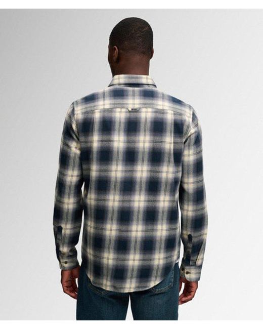 Superdry Blue & Co Long Sleeve Cotton Lumberjack Shirt for men