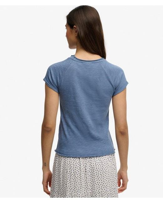 Superdry Blue & Co Athletic Essentials Slub Graphic T-shirt