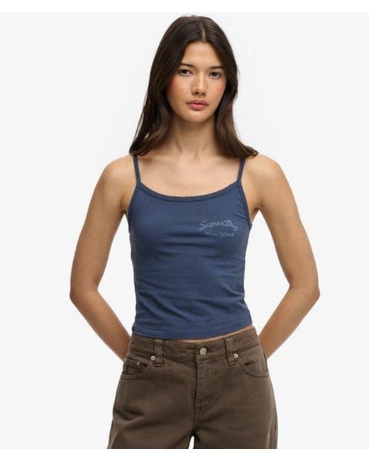 Superdry Blue & Co Athletics Essentials Cami Top