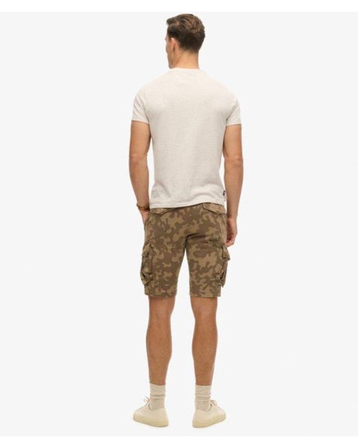 Superdry Core Cargo Short Relaxed Pasvorm in het Natural voor heren