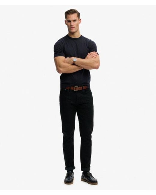 Superdry Black & Co Premium Knitted T-shirt for men