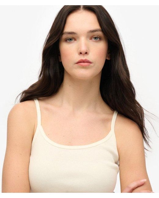 Superdry White & Co Athletic Essentials Scoop Neck Vest