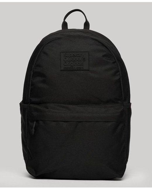 Superdry Black Classic Montana Backpack