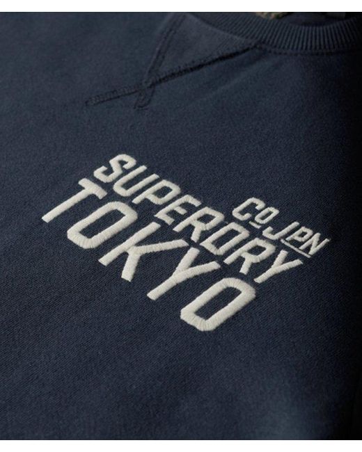 Superdry Workwear Sweatshirt Met Applicatie in het Blue voor heren