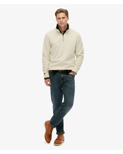 Superdry White & Co Essential Logo Half Zip for men