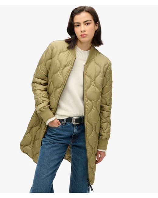 Superdry Green Studios Long Liner Coat