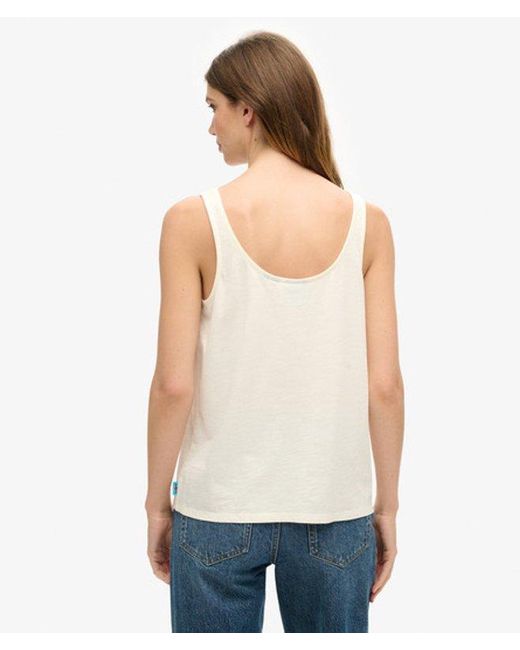 Superdry White & Co Vintage Logo Narrative Vest Top