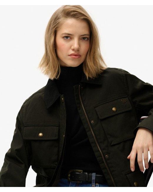 Superdry Black & Co Wax Jacket