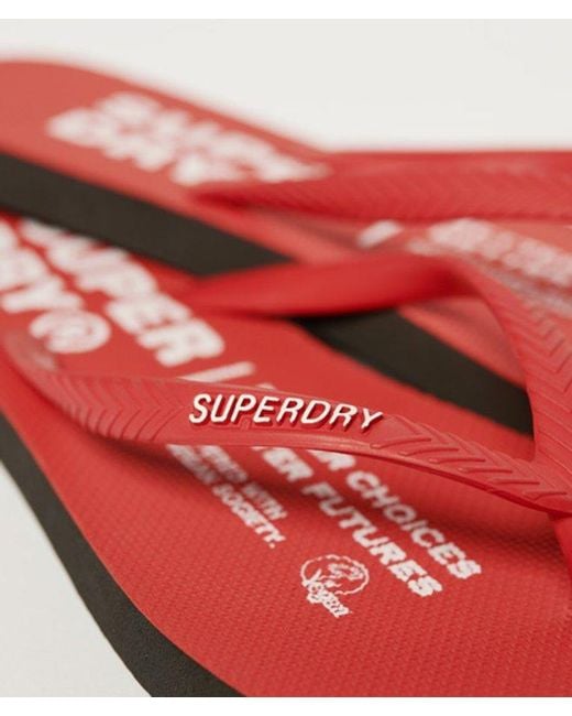 Superdry Red & Co Studios Flip Flops